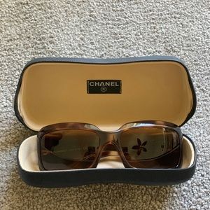 Chanel tortoiseshell & mother of pearl sunglasses